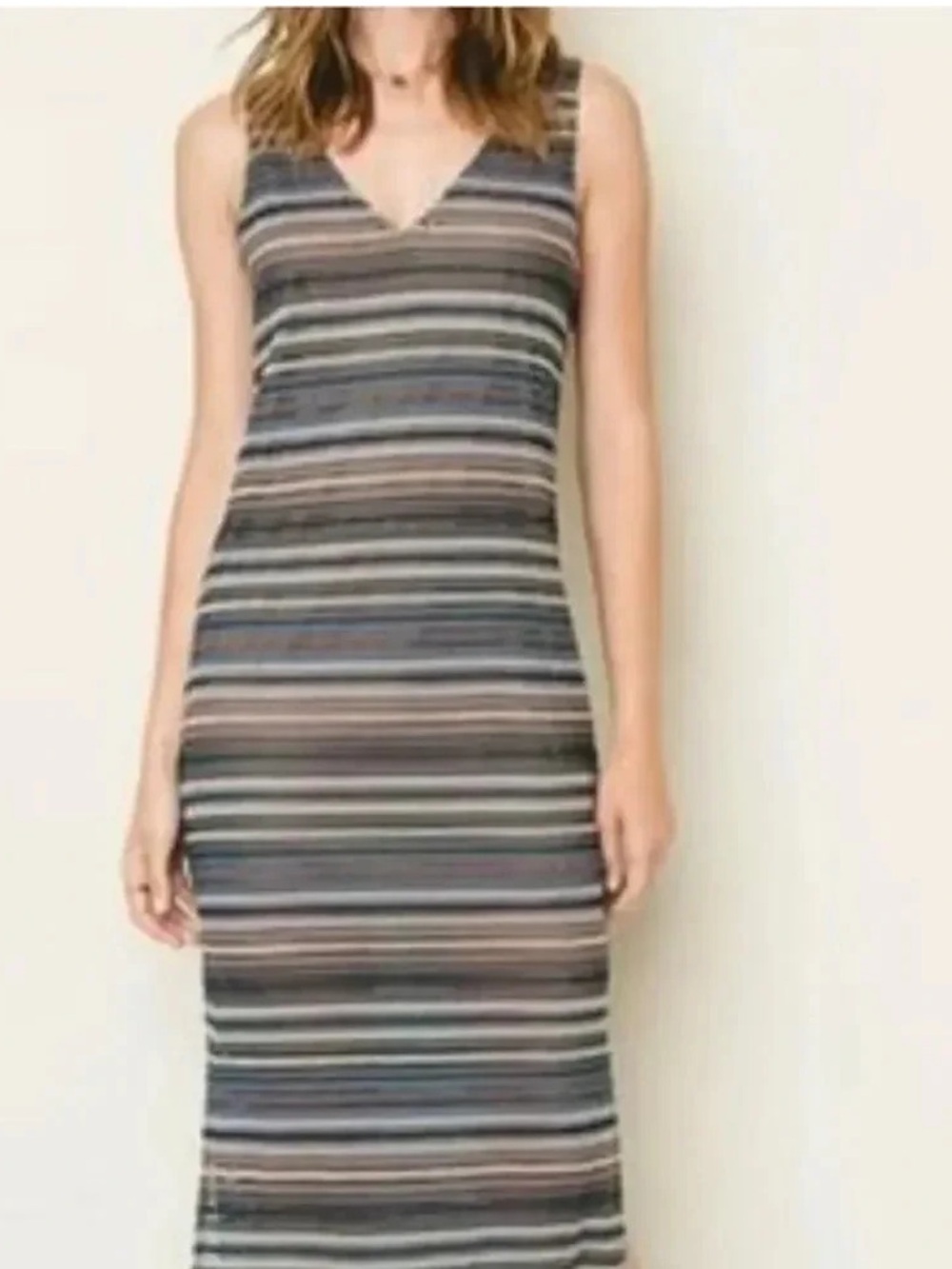 Hayden Knit Striped Maxi Tank Dress